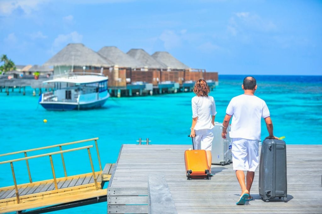 Beautiful tropical beach resort destination for holiday packages